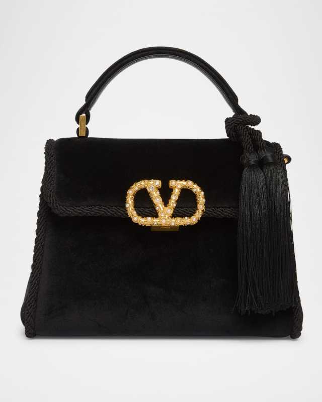 VSLING Mini Velvet Top-Handle Bag